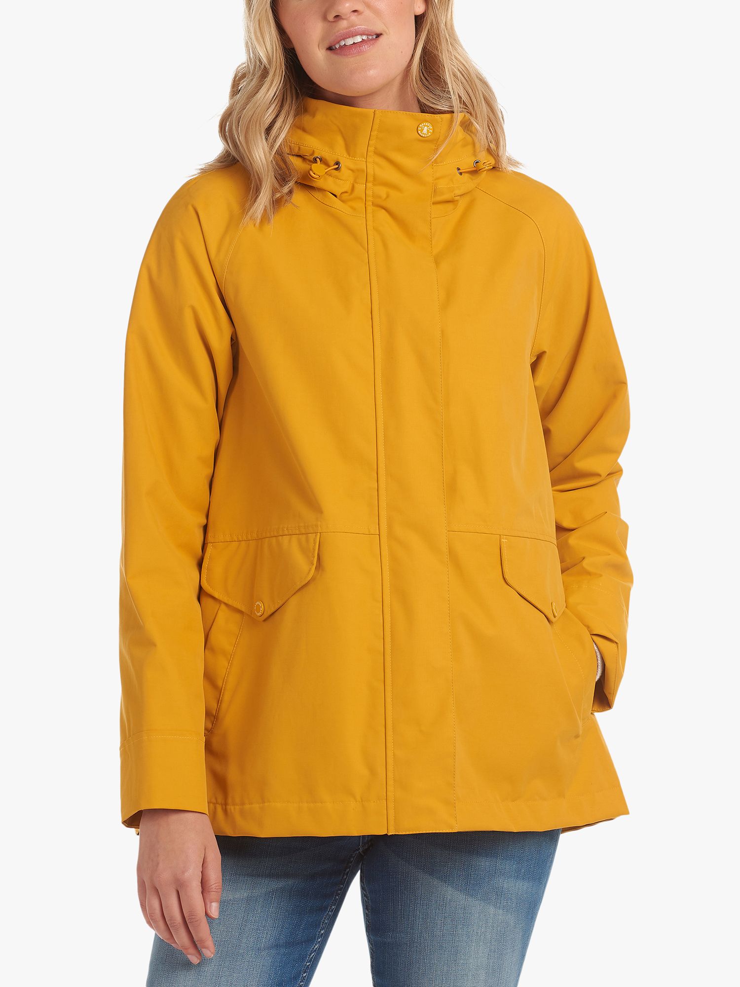 barbour yellow raincoat