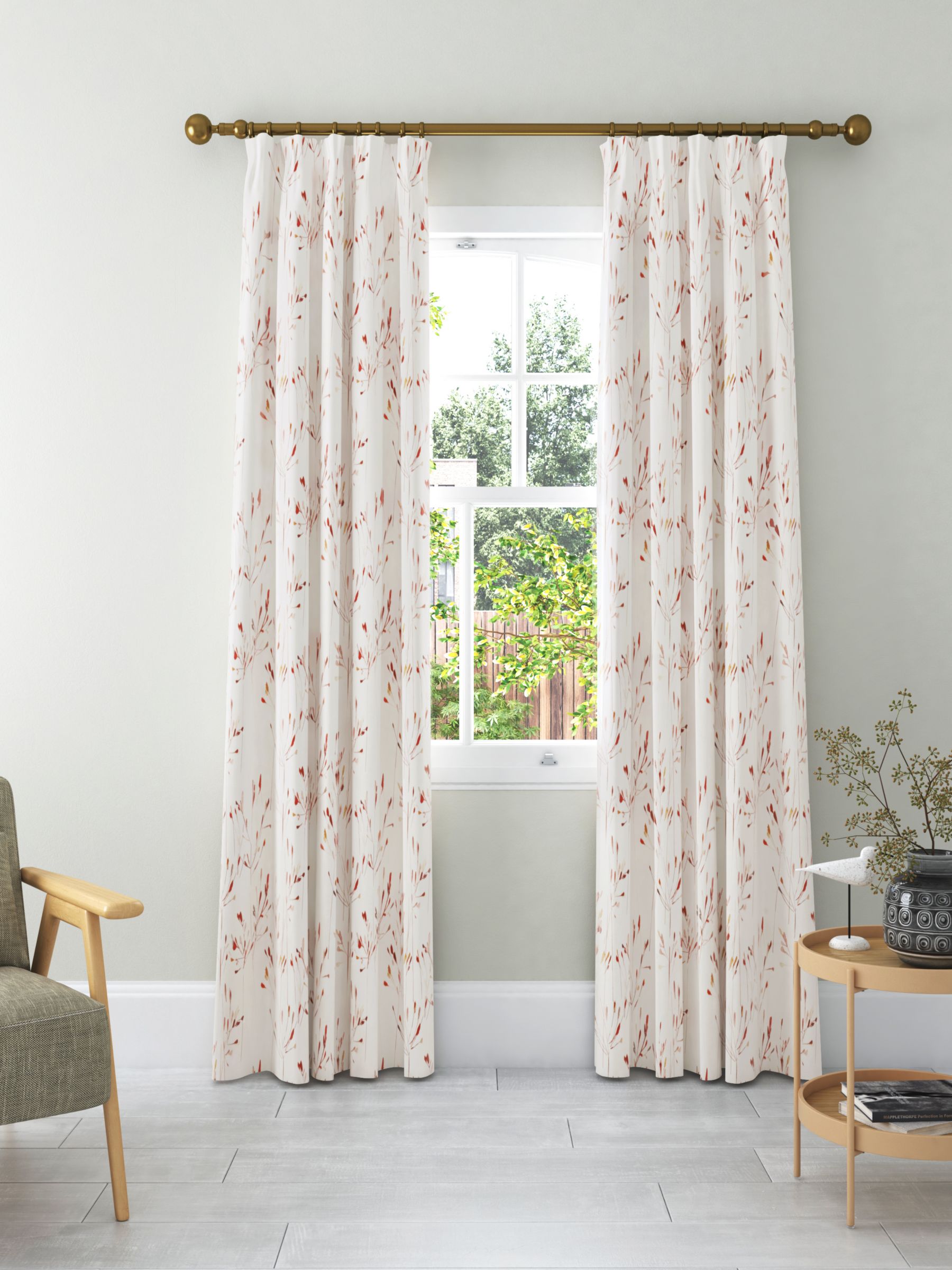 John Lewis & Partners Nerine Pair Blackout Lined Pencil Pleat Curtains at John Lewis & Partners