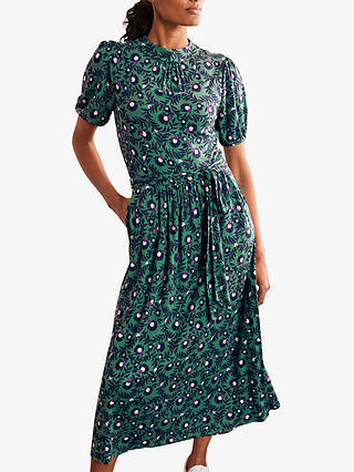 Boden Puff Sleeve Floral Maxi Dress