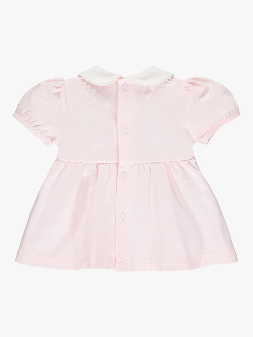 Emile et Rose Baby Winifred Top, Bloomers and Teddy Bear Set, Light Pink