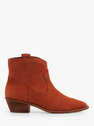 Boden Allendale Suede Ankle Boots, Red Oak