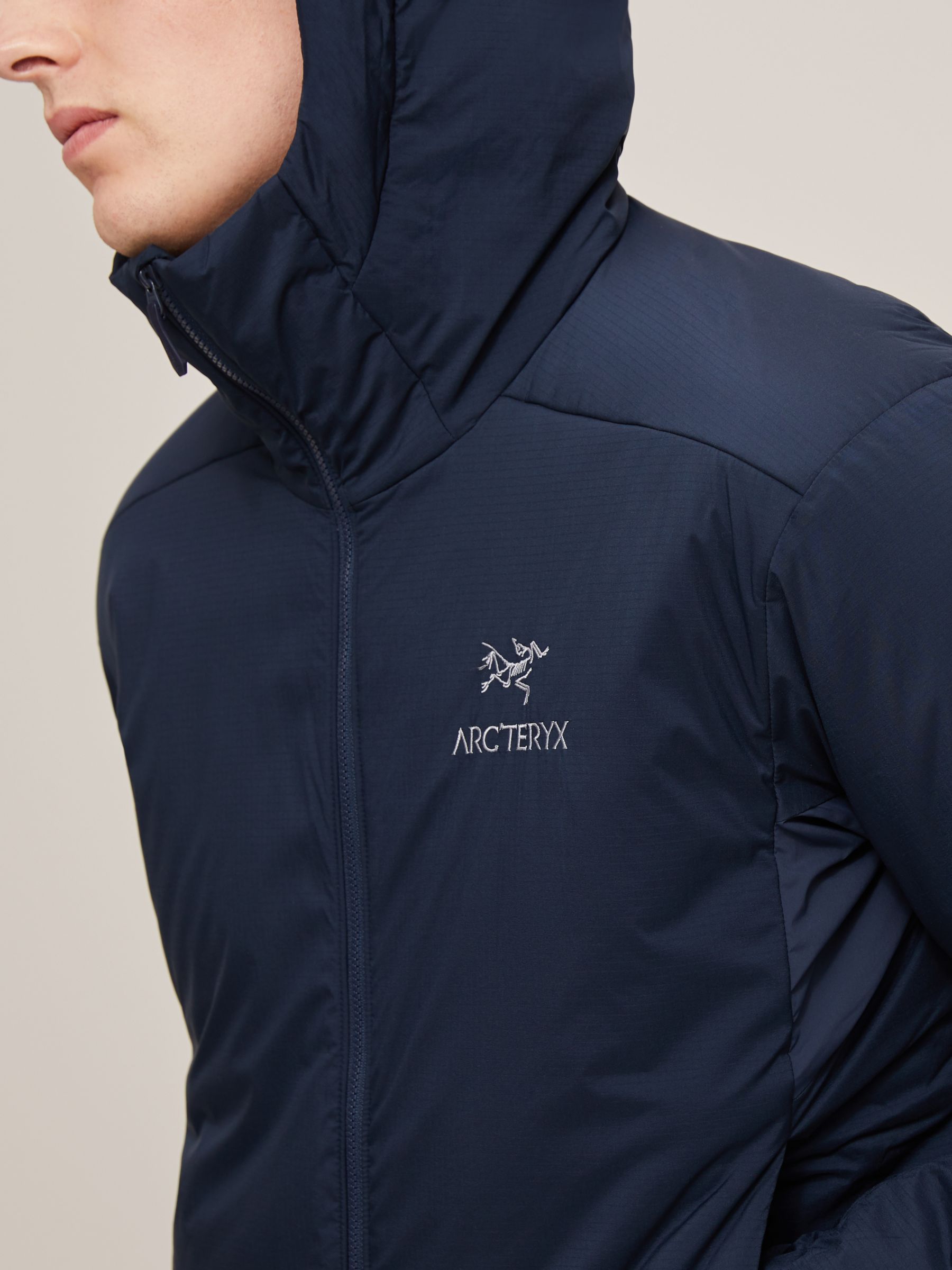 Arc'teryx Atom AR Men's Hooded Jacket, Cobalt Moon at John Lewis & Partners