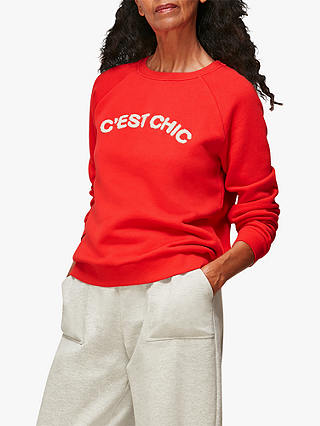 Whistles C'est Chic Cotton Sweatshirt