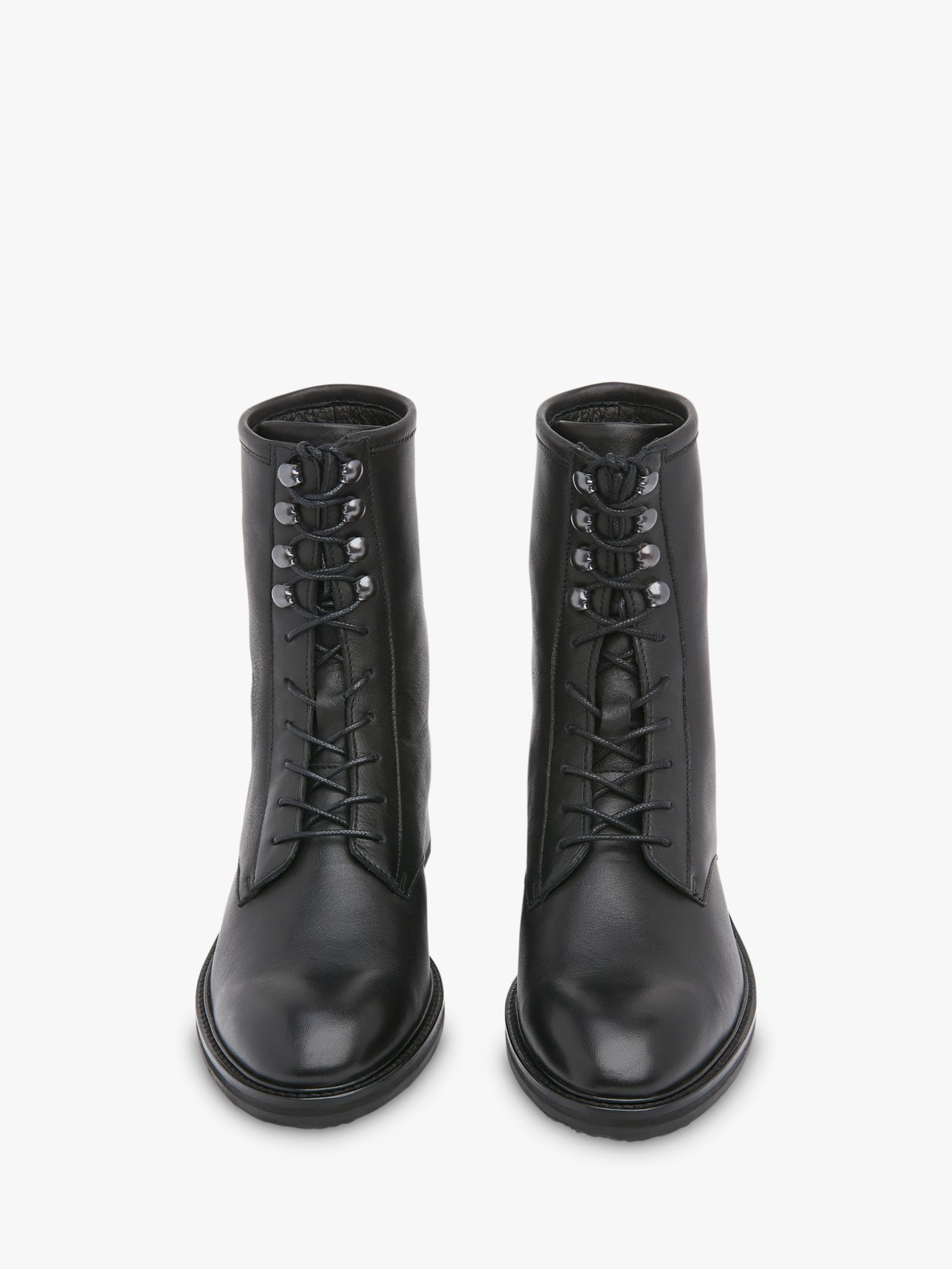 whistles black lace up boots