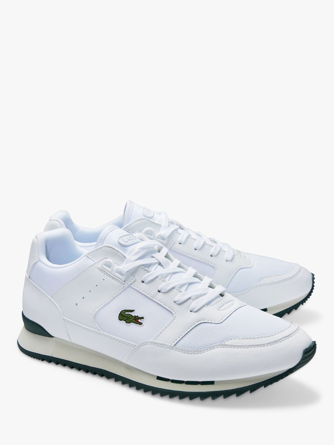 lacoste shoes white and green