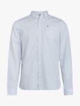 AllSaints Rowland Long Sleeve Stripe Shirt, White/Blue