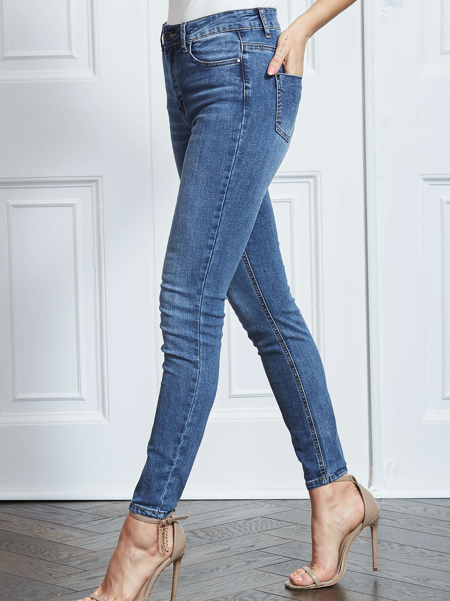 Buy Sosandar Grace Light Wash Skinny Jeans, Blue Online at johnlewis.com