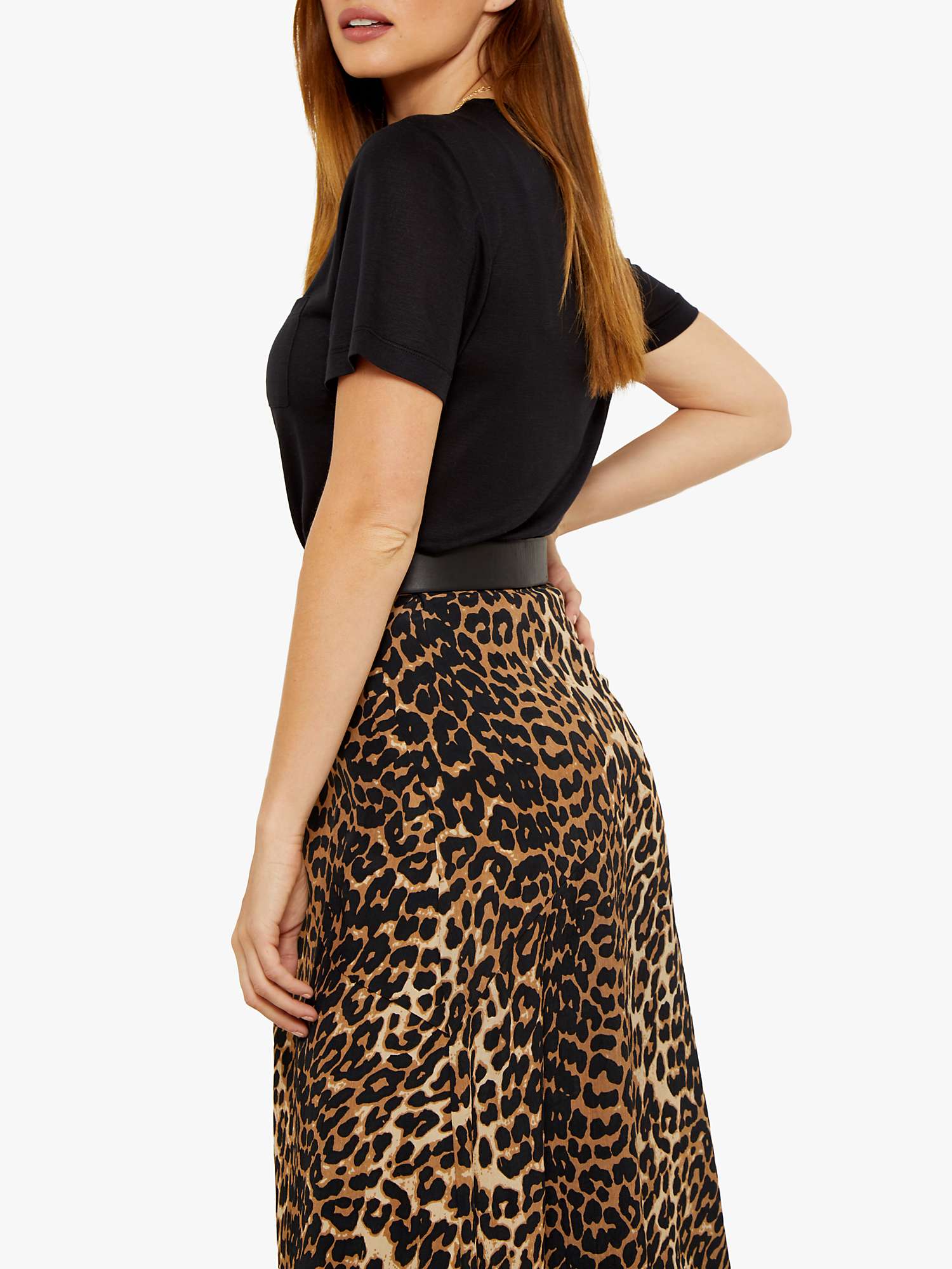 Buy Sosandar Leopard Print A-Line Midi Skirt Online at johnlewis.com
