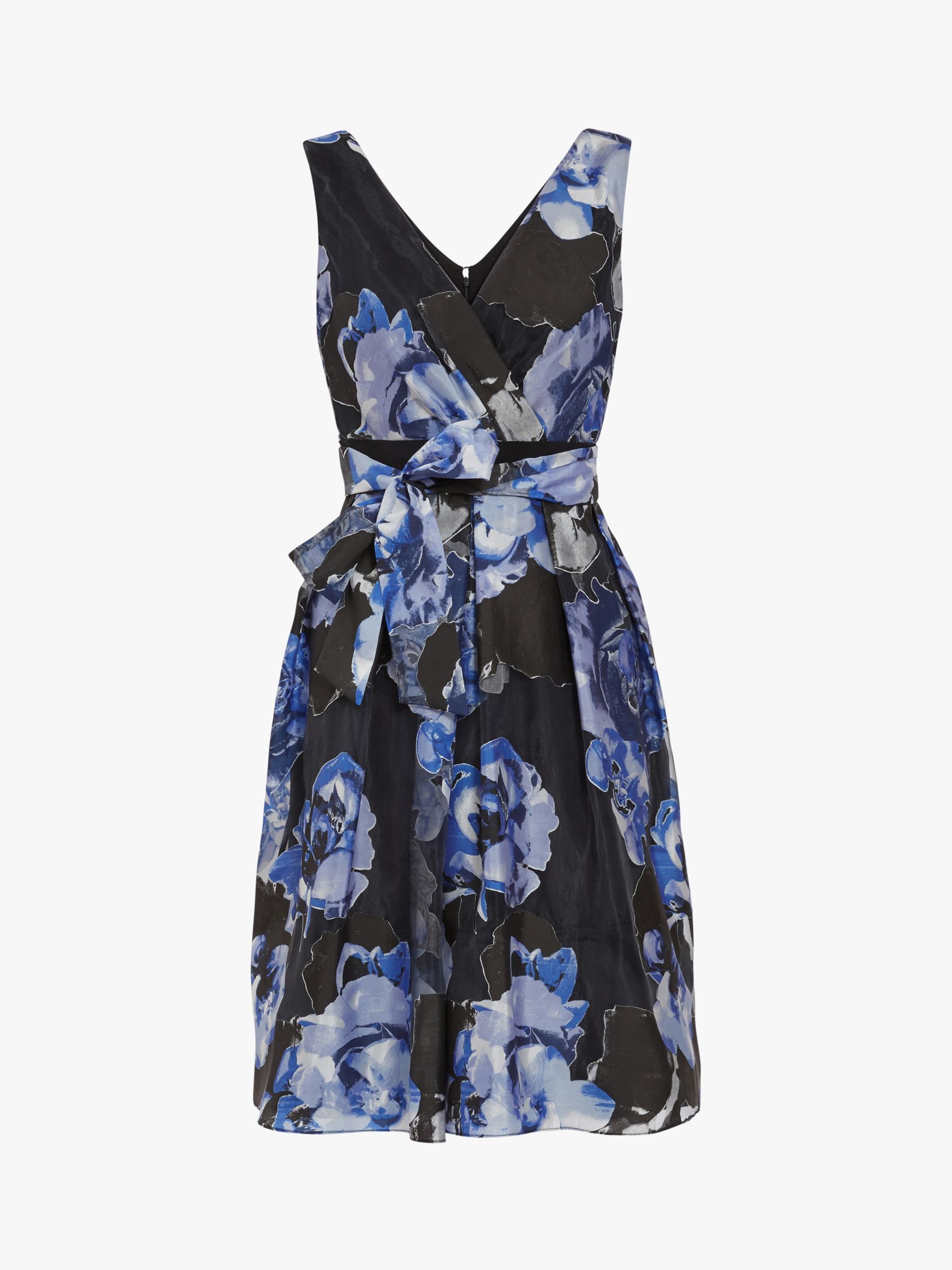 Buy Gina Bacconi Eslanda Floral Burnout Dress, Black/Blue Online at johnlewis.com