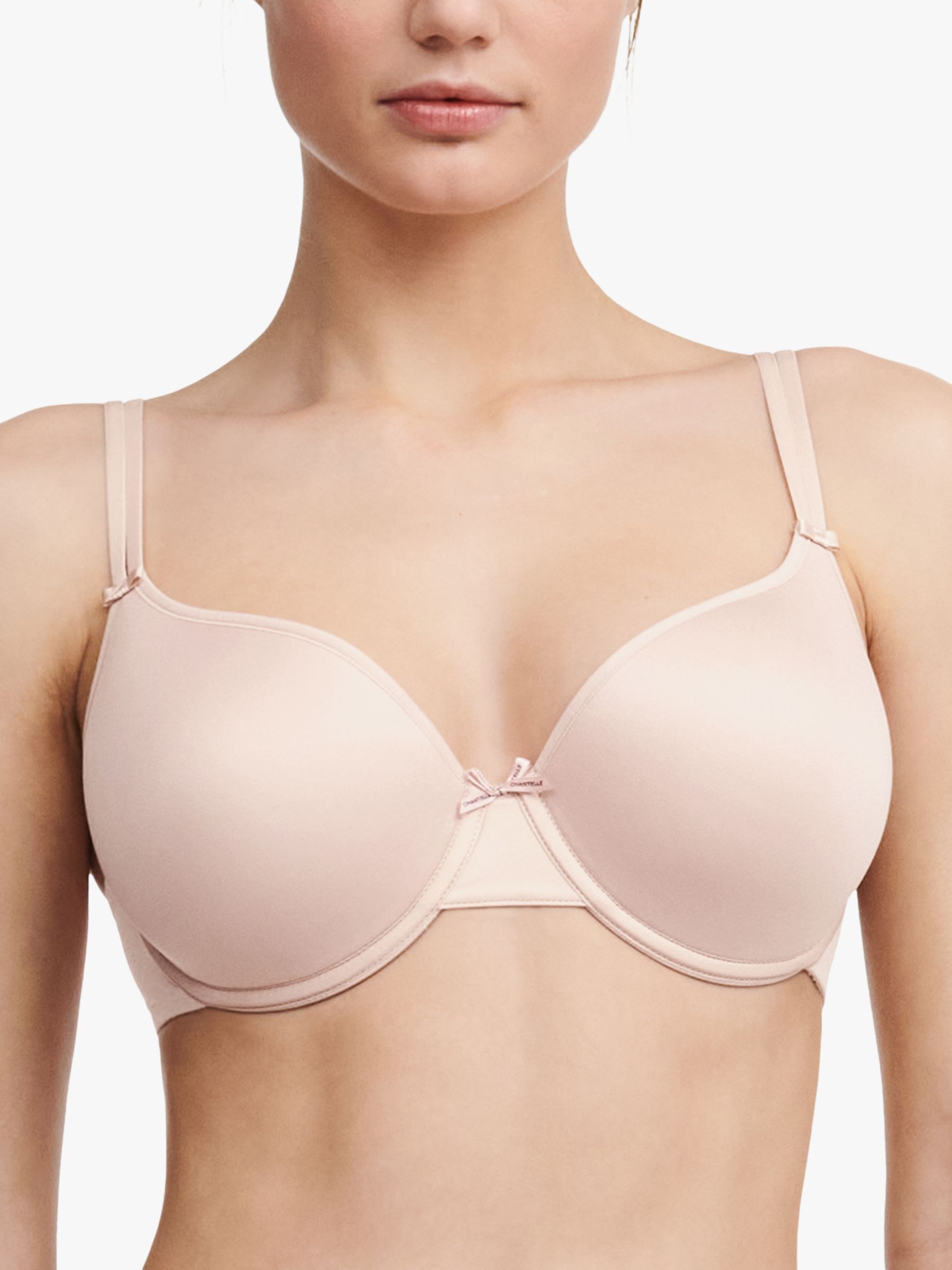 Chantelle Women's Basic Invisible Smooth T-Shirt Bra , Beige , 34F US