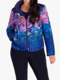 chesca Floral Quilted Jacket, Purple