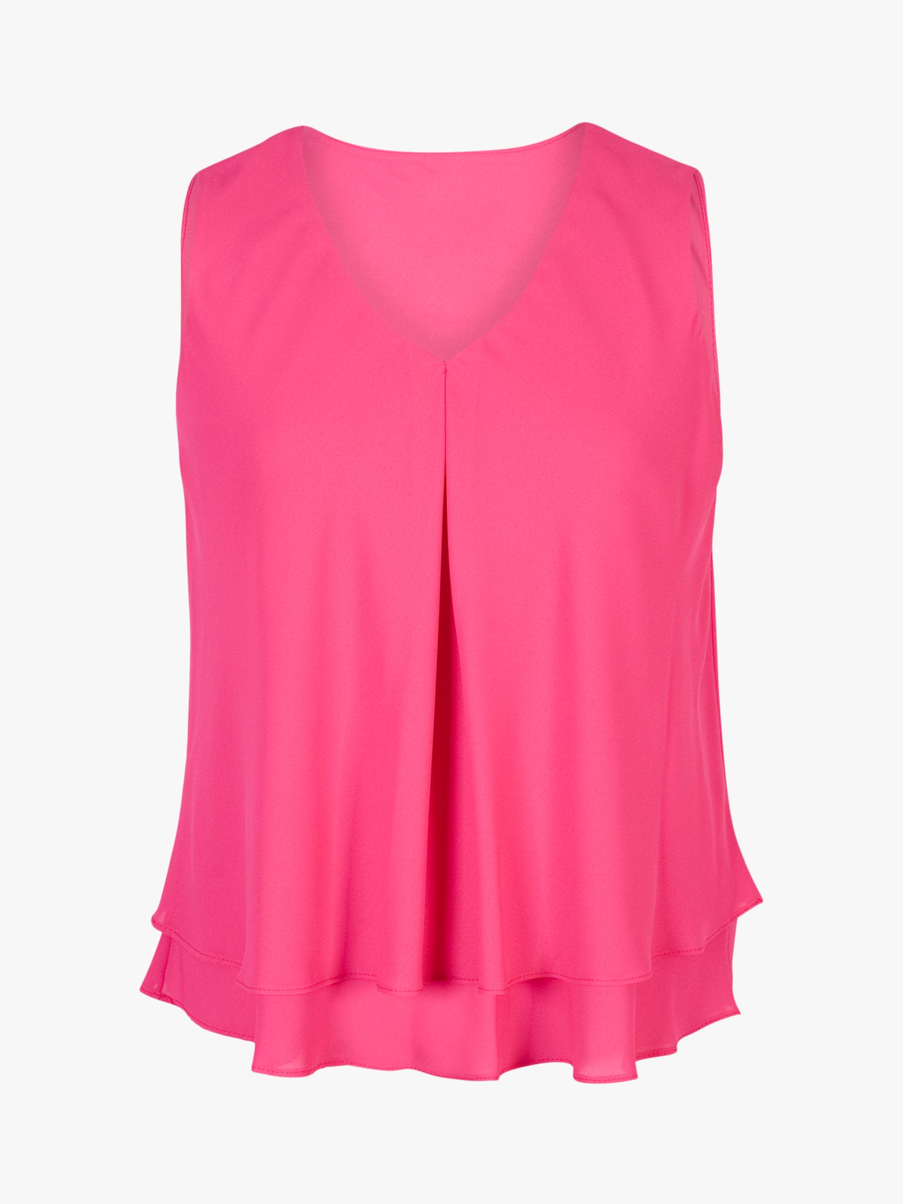 Chesca Layer Top, Hot Pink at John Lewis & Partners
