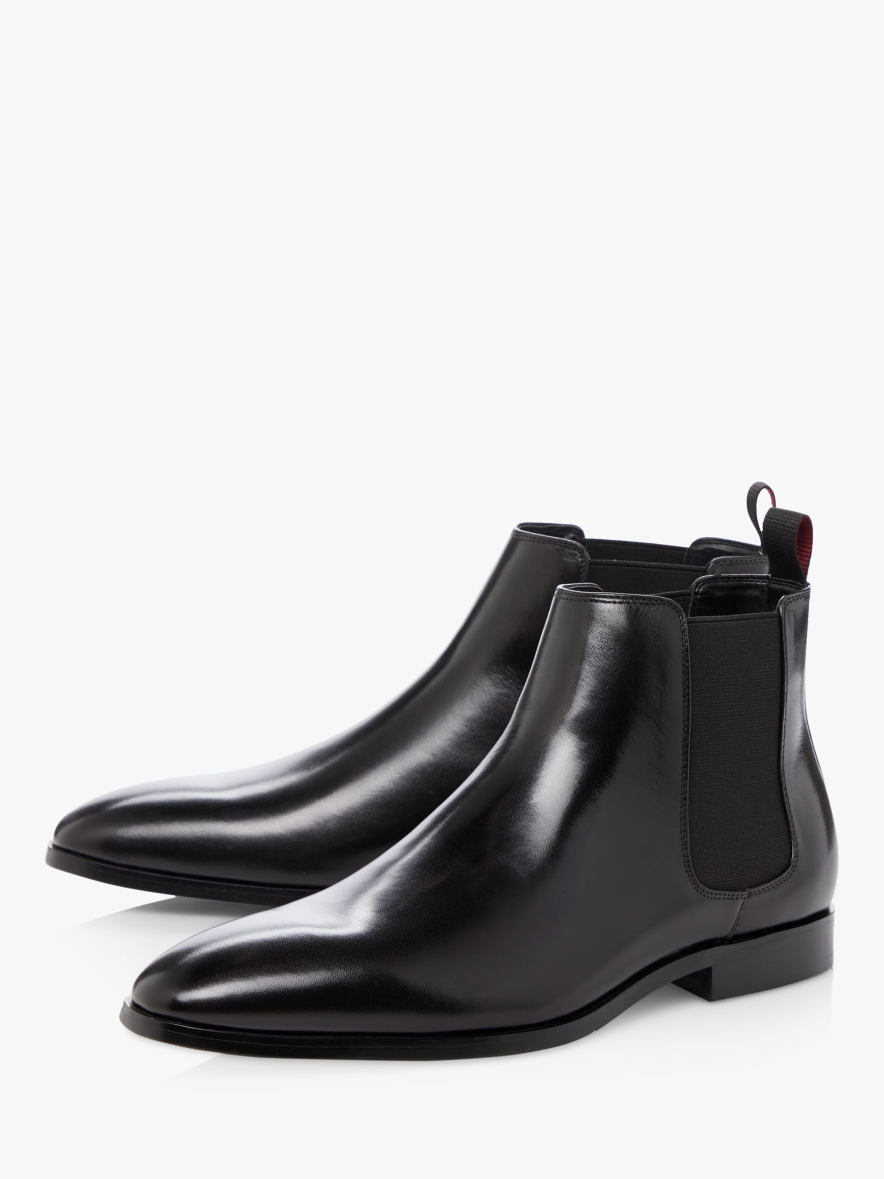 Mantle Leather Chelsea Boots, Black John & Partners