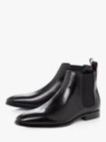 Dune Mantle Leather Chelsea Boots, Black