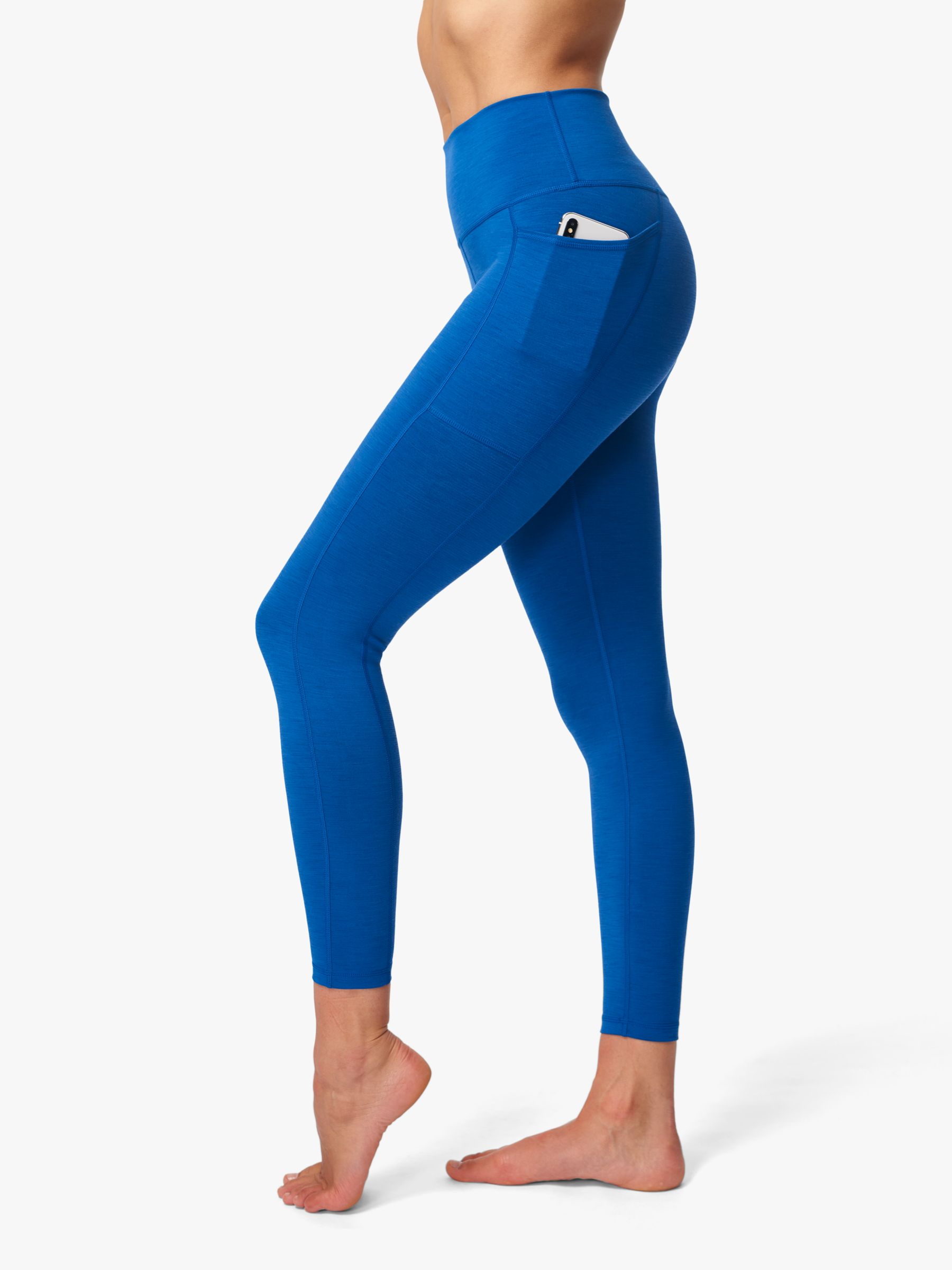 sweaty betty super sculpt yoga leggings - navy blue ink print