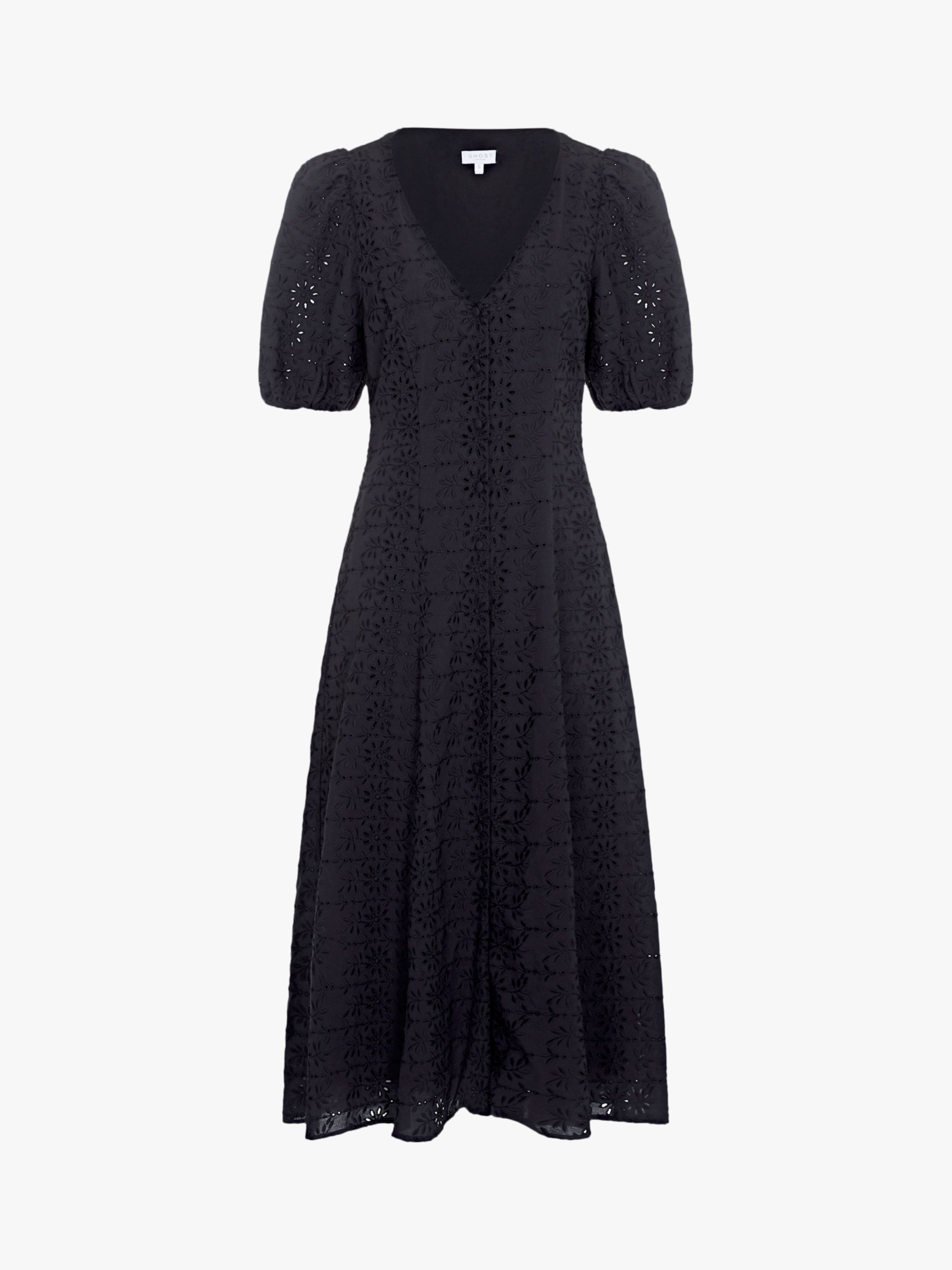 Ghost Zahara Midi Dress, Black
