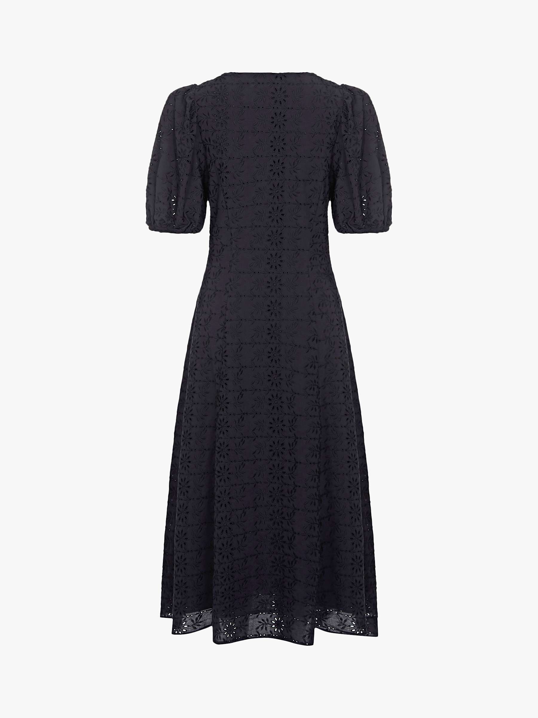 Ghost Zahara Midi Dress, Black at John Lewis & Partners