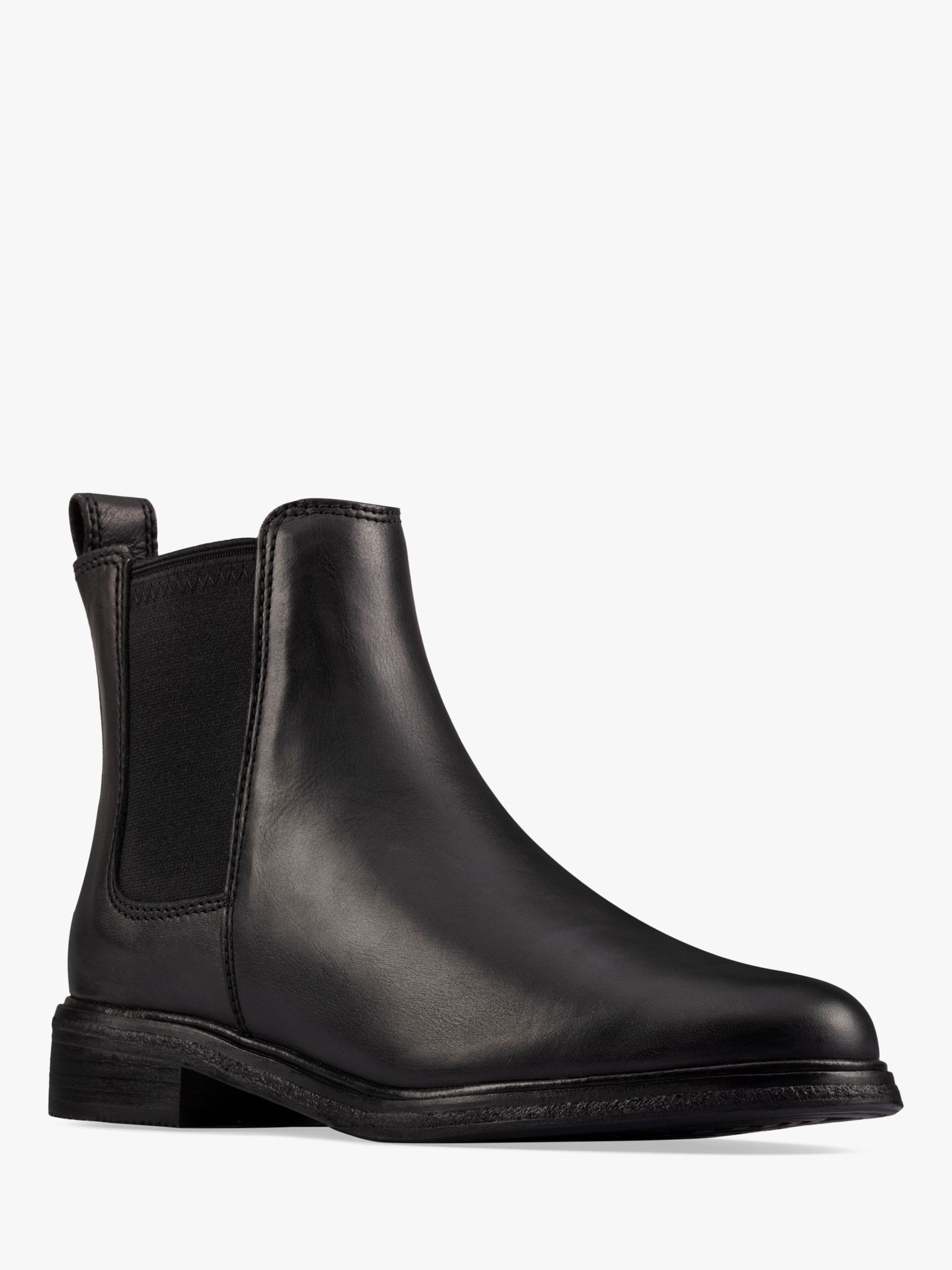 Clarks Clarkdale Leather Chelsea Boots, Black at John Lewis & Partners