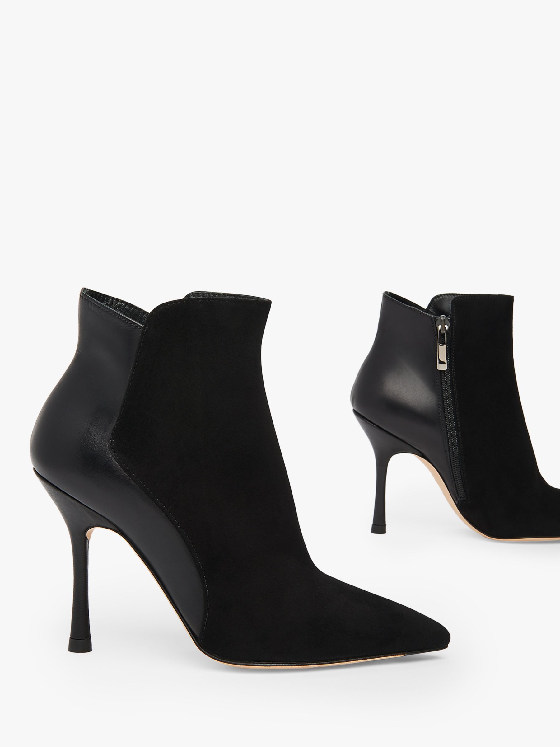 next black suede ankle boots