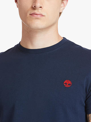 Timberland Dunstan Short Sleeve Logo T-Shirt, Dark Sapphire