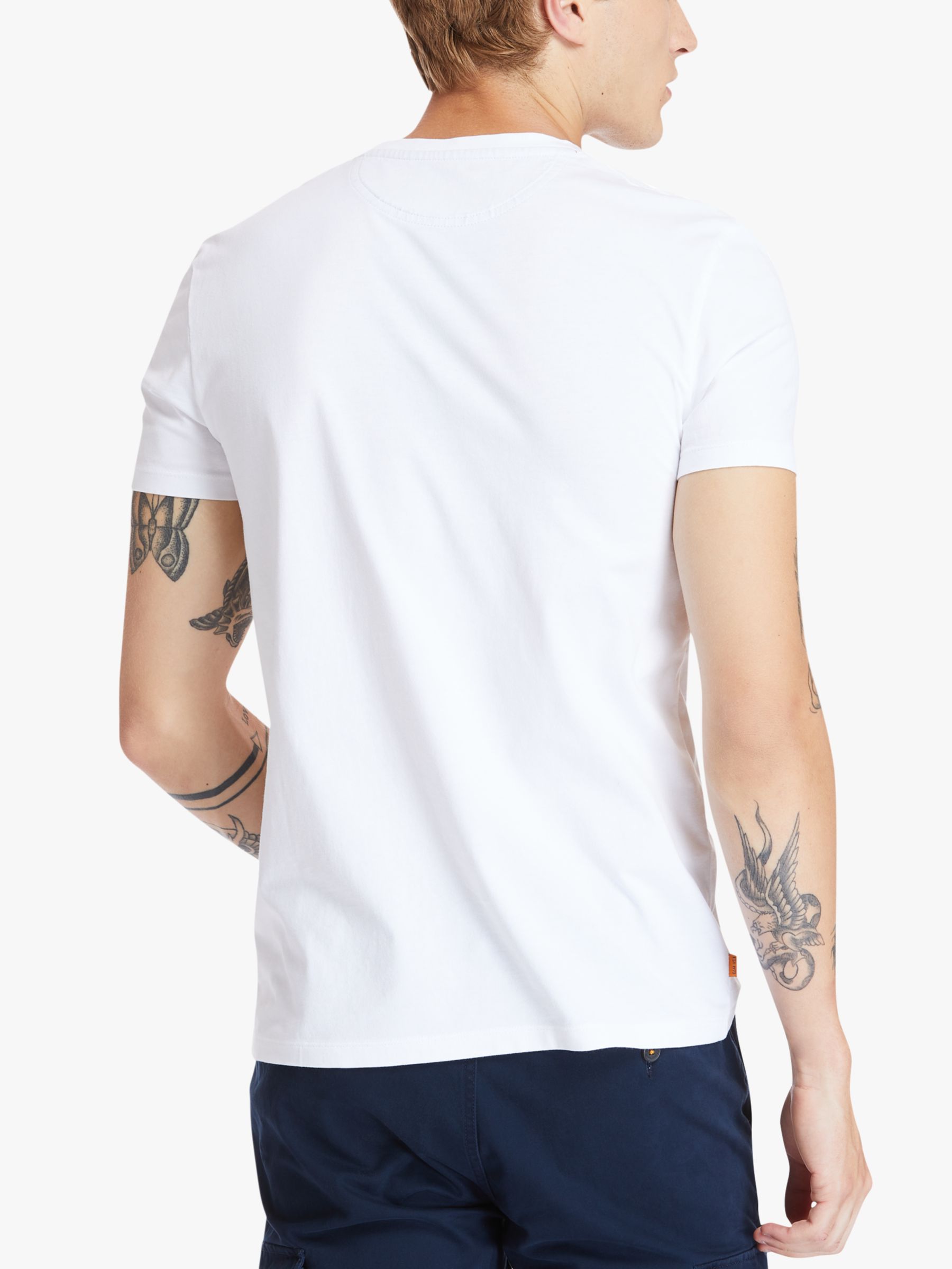 Timberland Dunstan Short Sleeve Logo T-Shirt, White, S