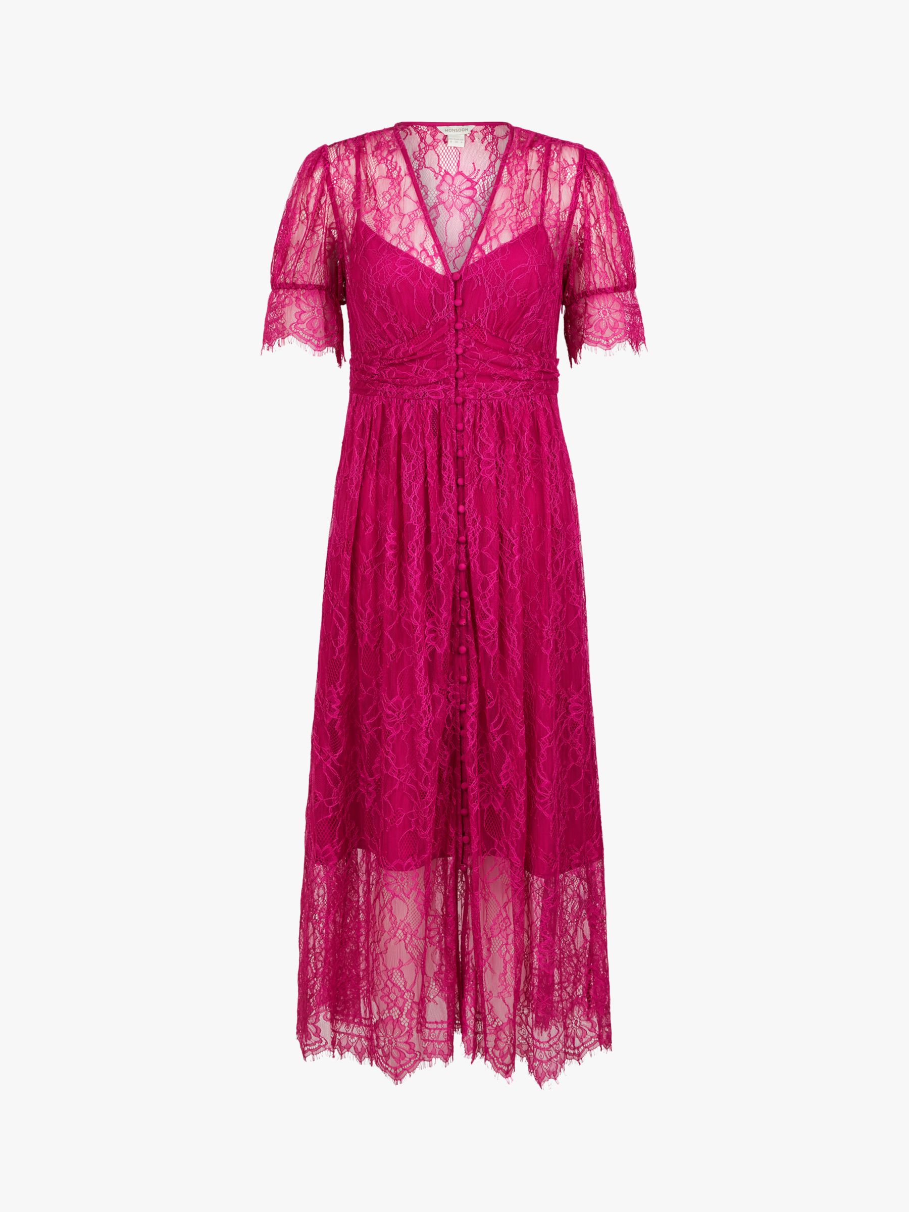 monsoon pink lace dress