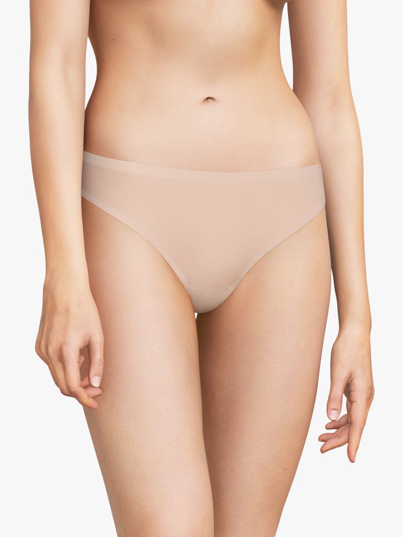 Chantelle Soft Stretch High Waisted Knickers, Dusky Pink at John