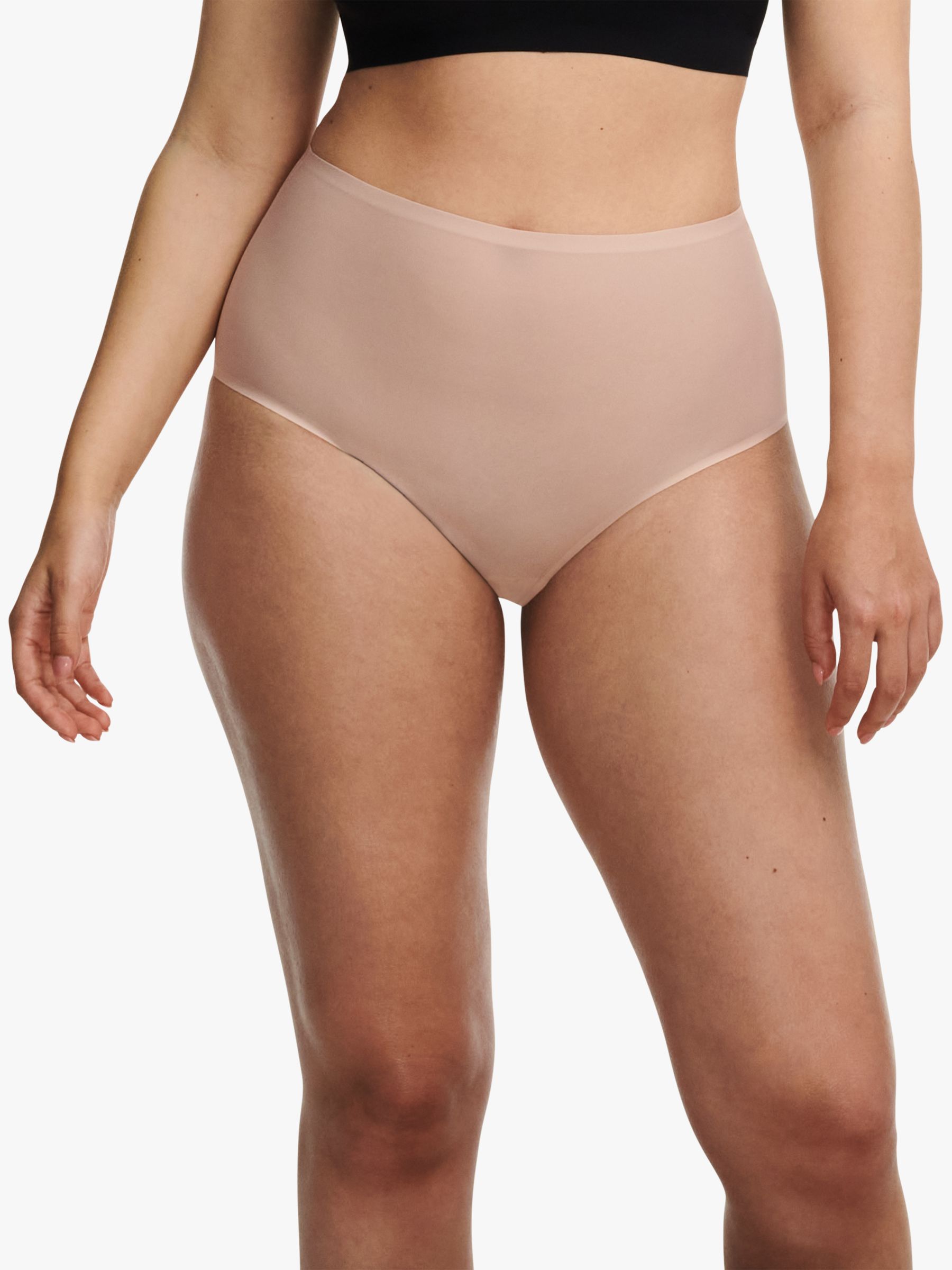 Chantelle Soft Stretch High Waisted Knickers, Dusky Pink at John Lewis &  Partners