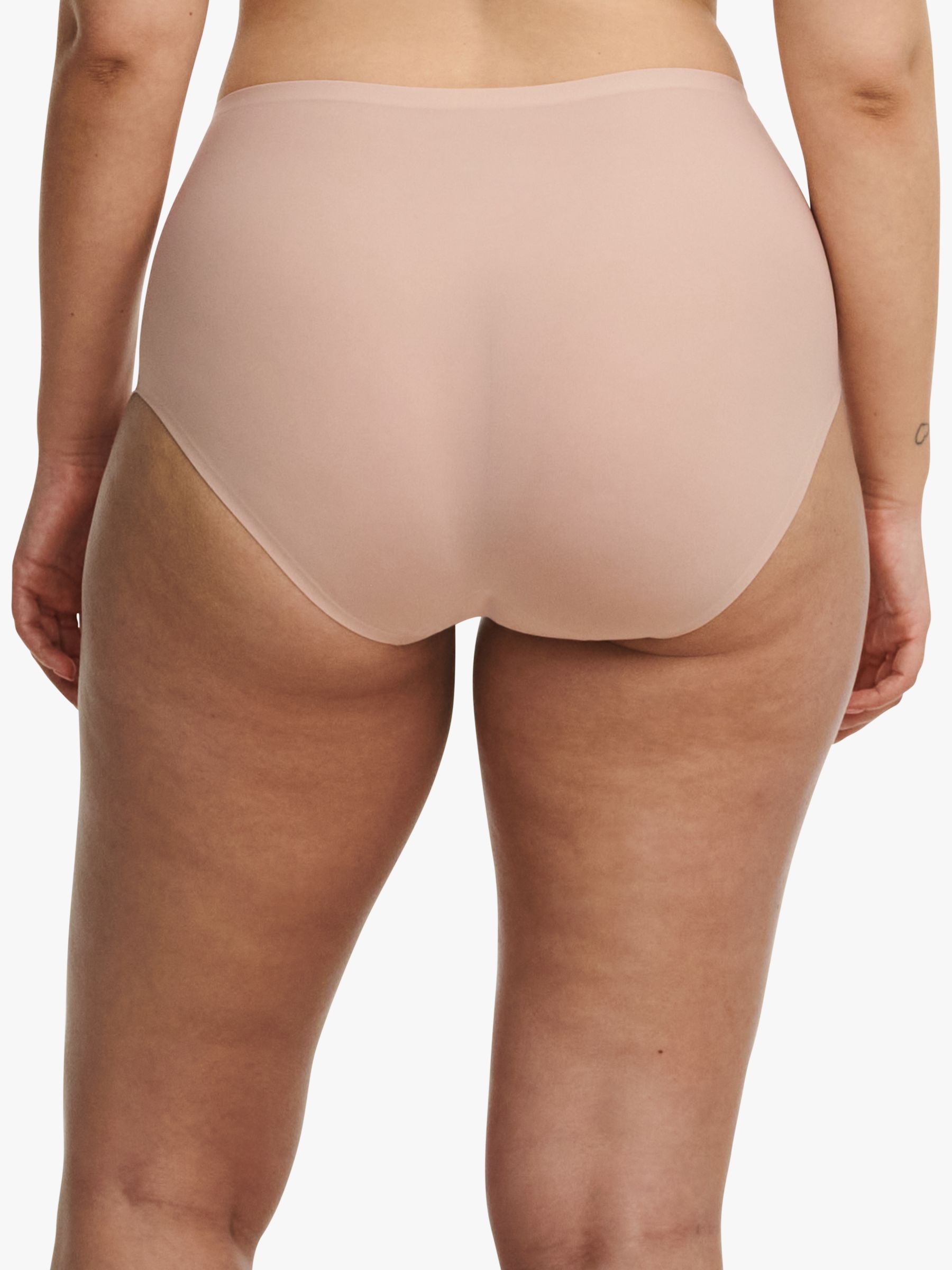 Chantelle Soft Stretch High Waisted Knickers, Dusky Pink, One Size