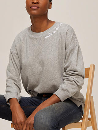 AND/OR Sloane Slogan Sweatshirt, Grey