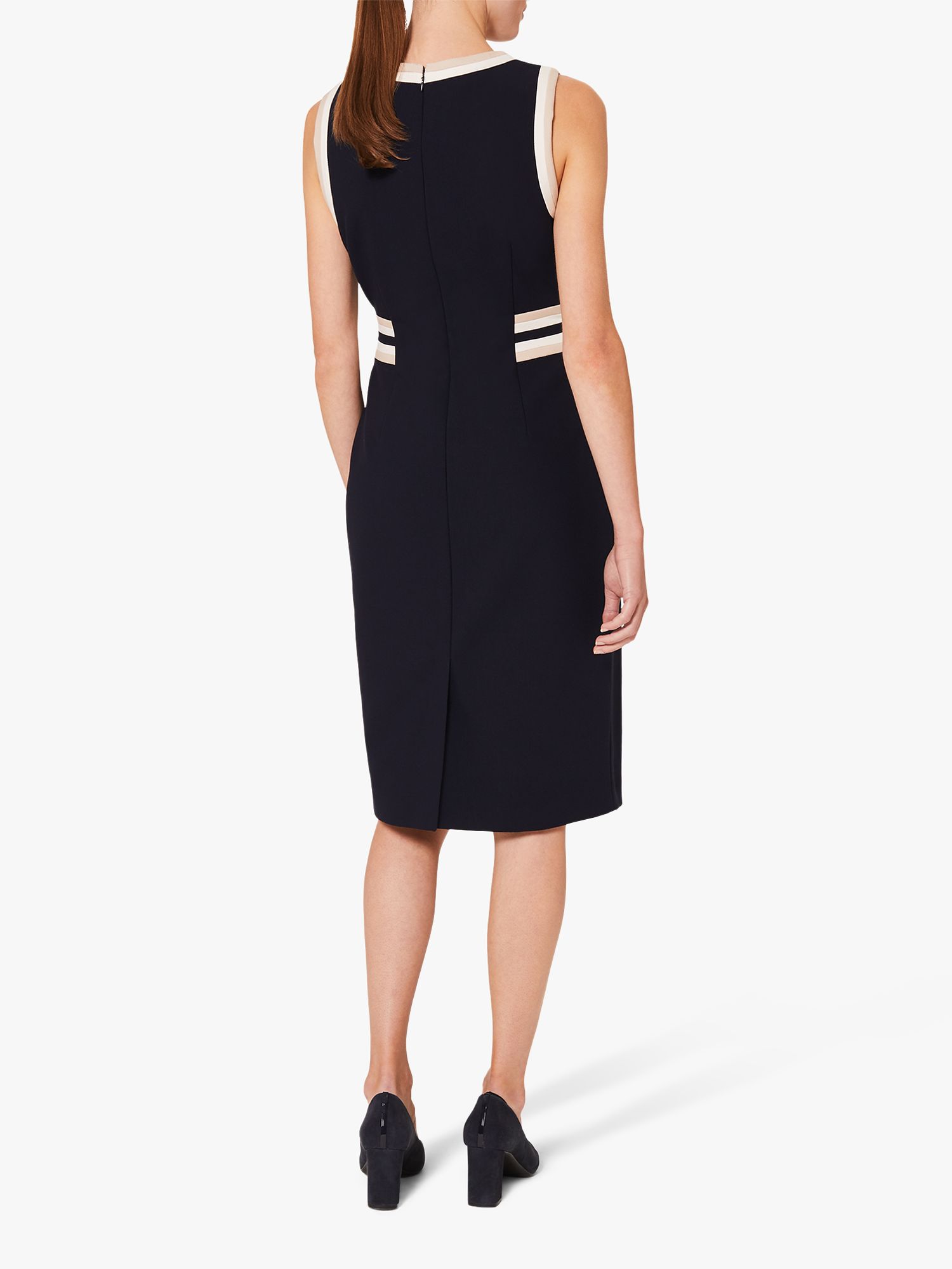 Hobbs Ebony Knee Length Shift Dress, Blue