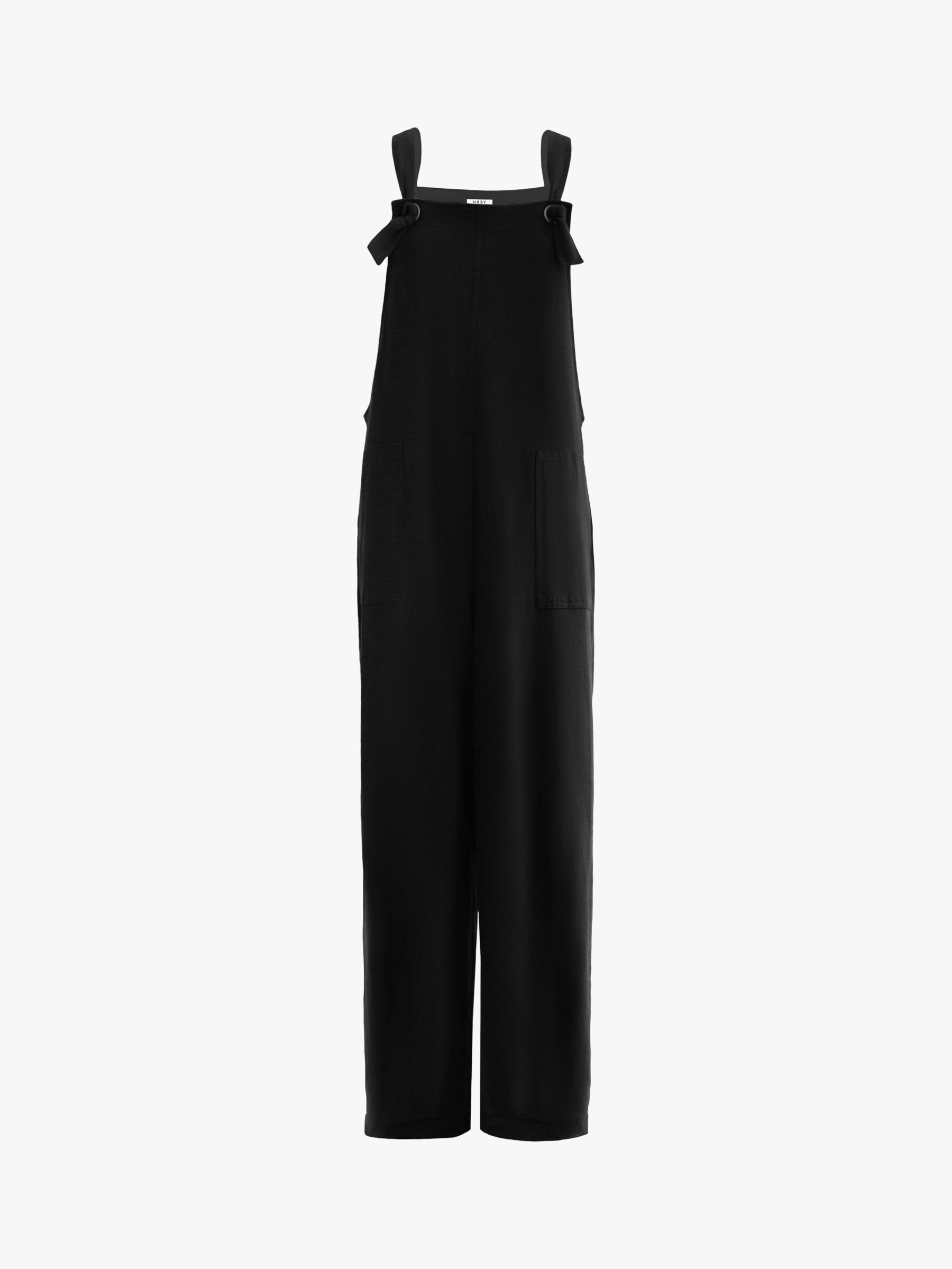 NRBY Cameron Jersey Dungaree, Black, S