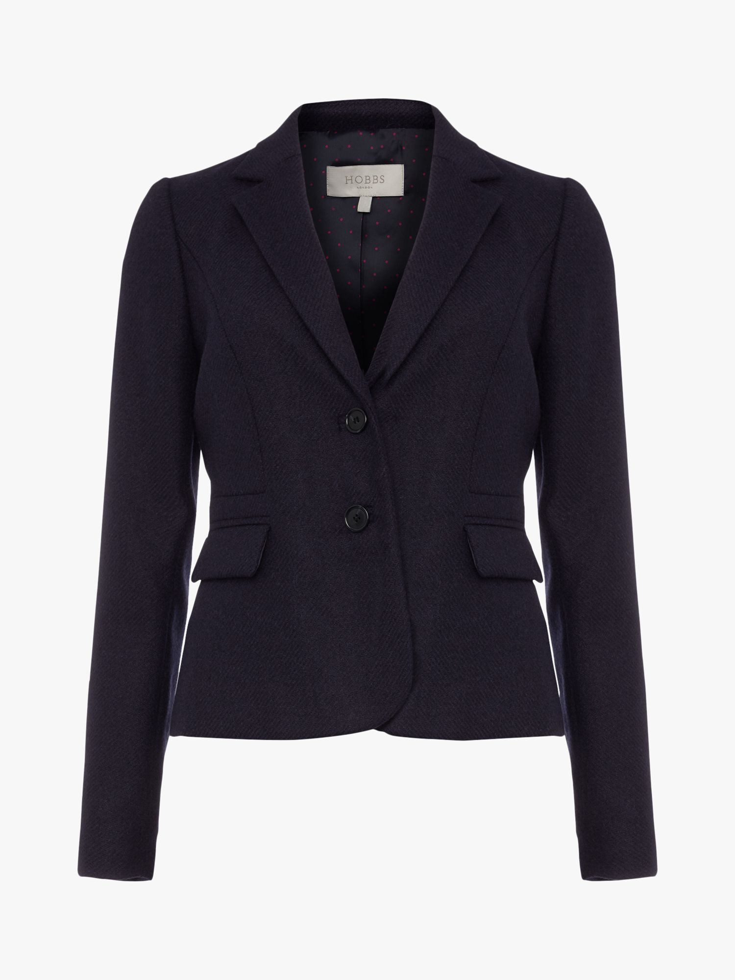 Hobbs Hackness Jacket, Navy at John Lewis & Partners