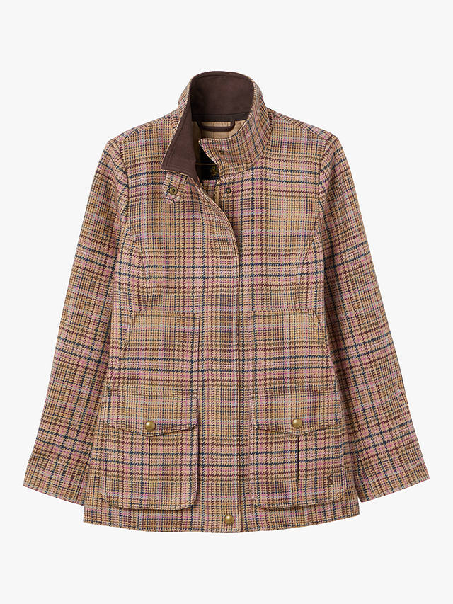 **REDUCED** Joules Aster Tweed Jacket Pink Check 