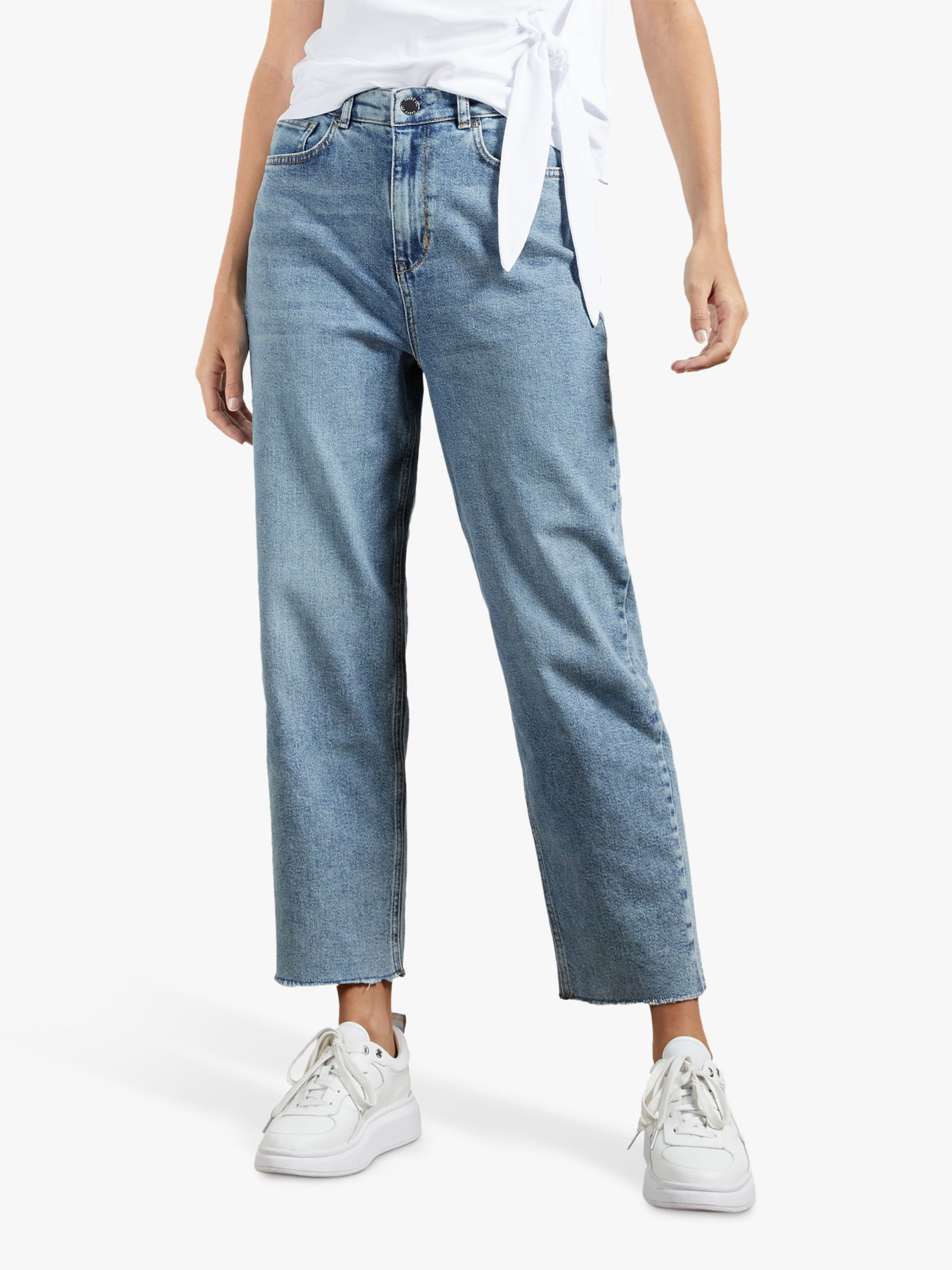 Ted Baker Kennidy Cropped Jeans, Blue at John Lewis & Partners