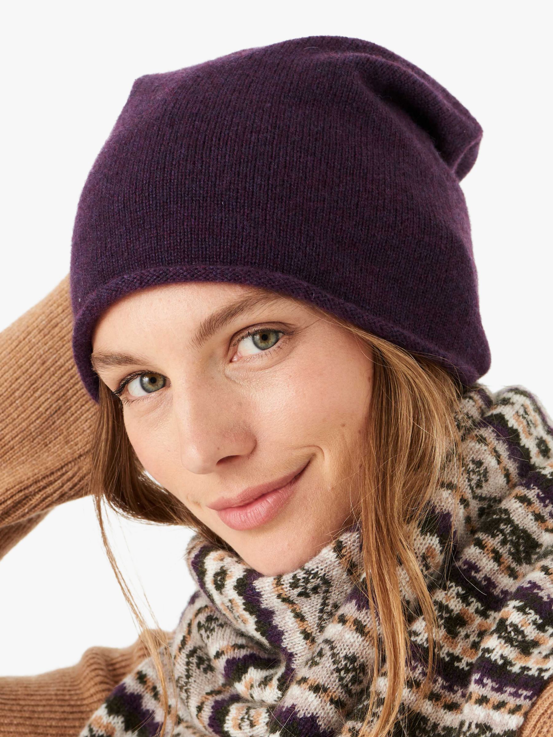 Brora Cashmere Slouchy Beanie Hat at John Lewis & Partners