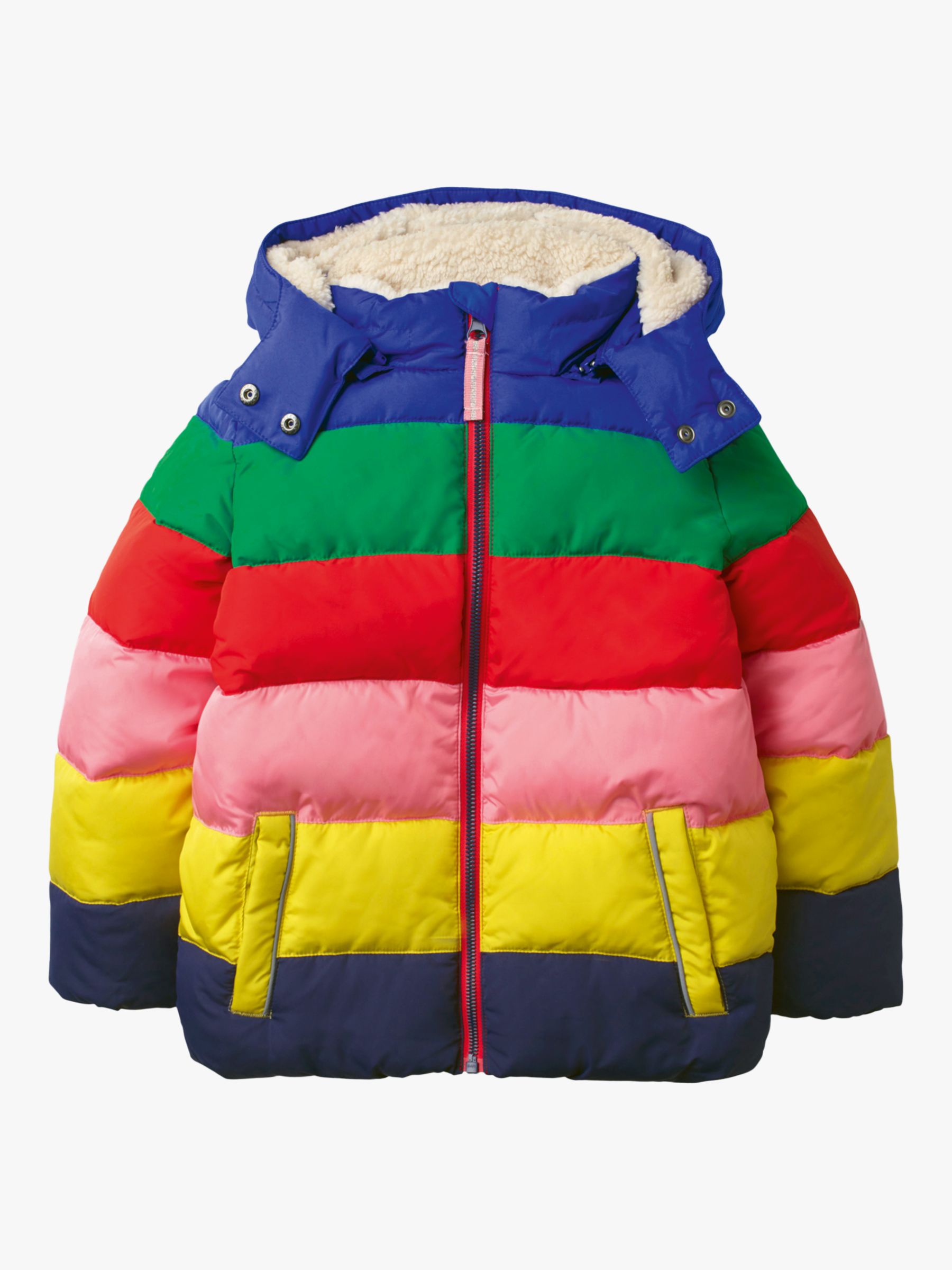 Mini Boden Girls' Cosy Padded Jacket, Multi at John Lewis & Partners