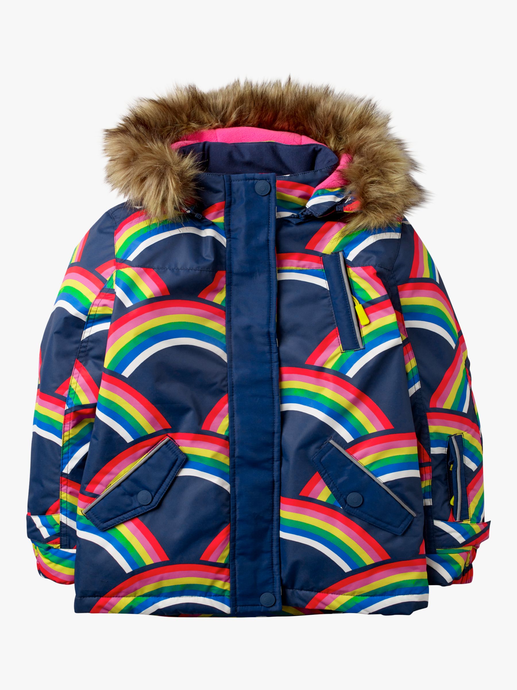 Kaicran Kids Baby Boys Girls Rainbow Jackets Waterproof Hooded Zipper Stripe Rain Jackets Coat Outfits
