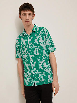 Kin Shell Survive Print Short Sleeve Shirt, Green