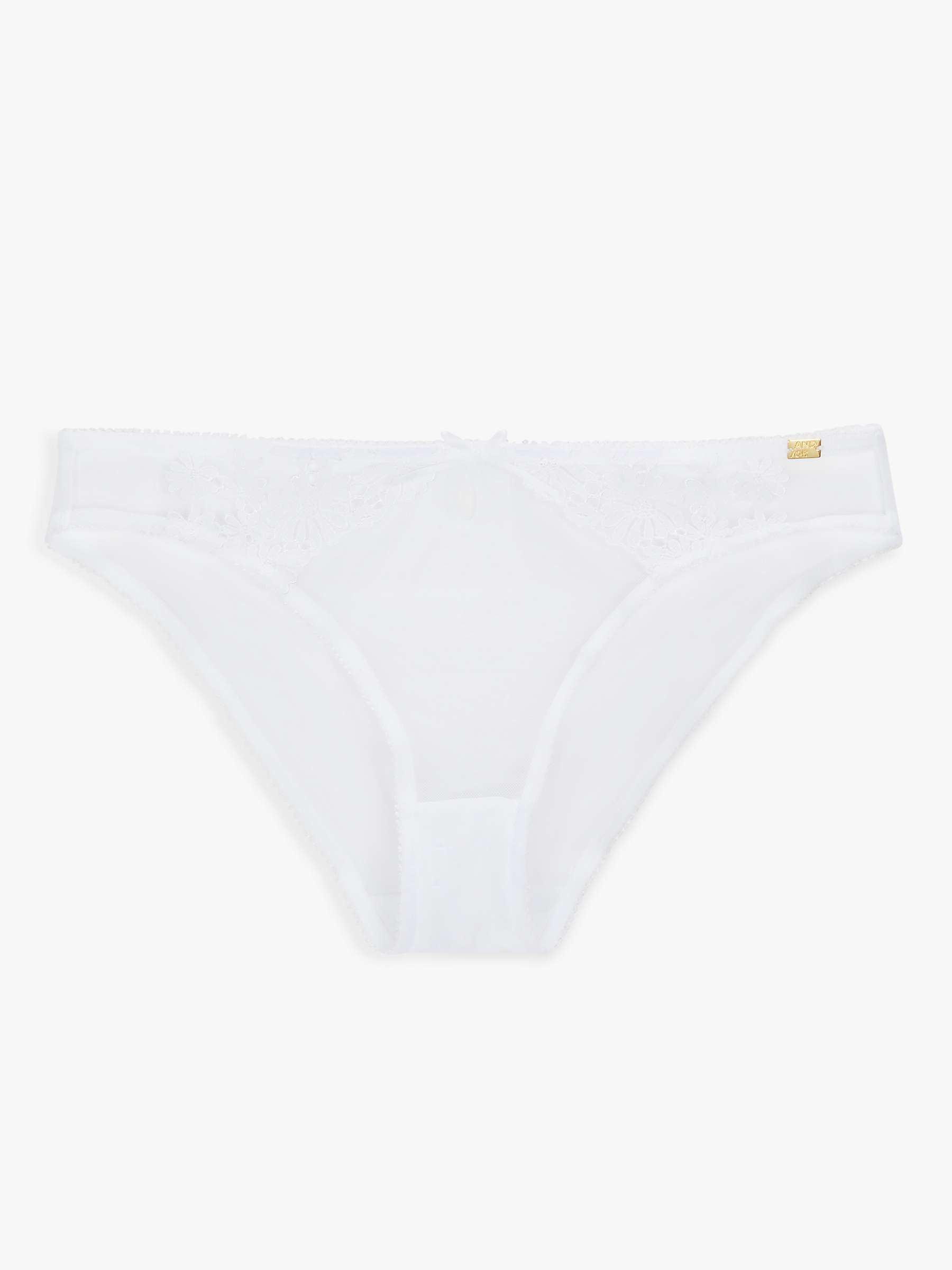 Buy AND/OR Harper Broderie Embroidered Bikini Knickers Online at johnlewis.com