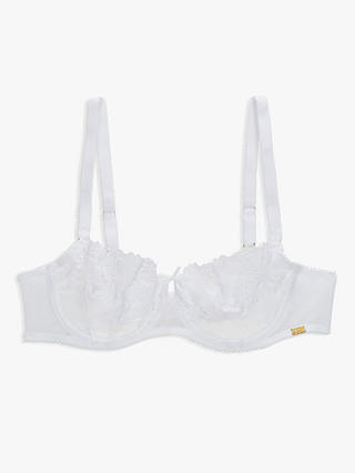 AND/OR Harper Broderie Embroidered Balcony Bra, White