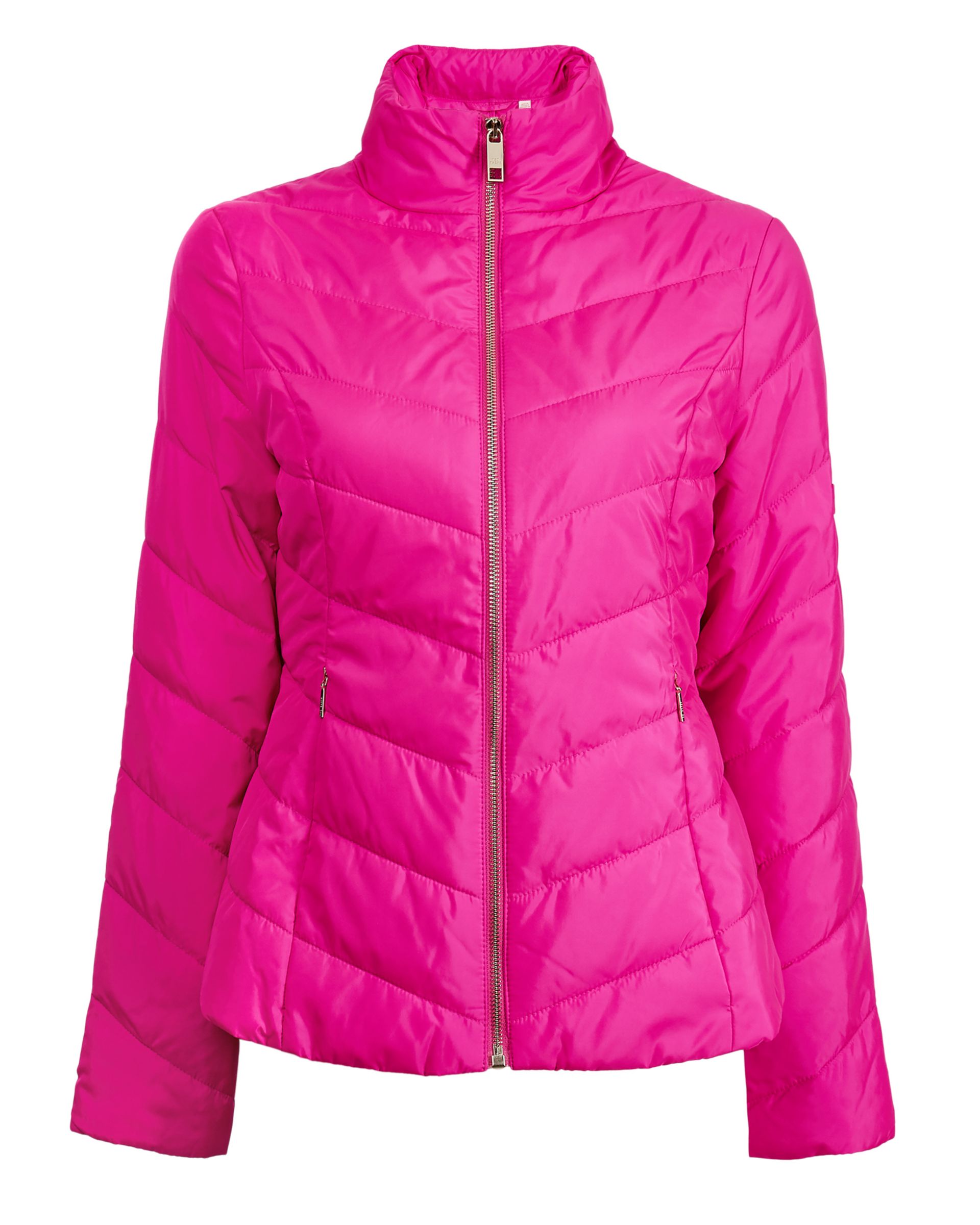 Ted Baker Renika Short Quilted Jacket, Hot Pink at John Lewis & Partners