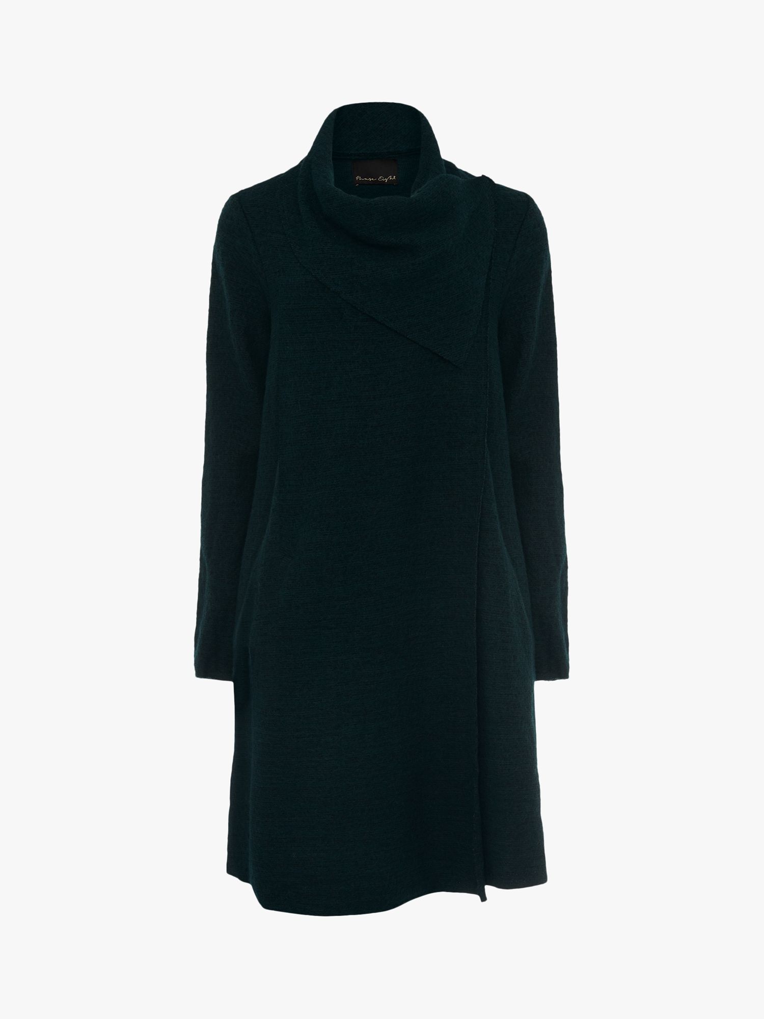 Phase Eight Bellona Wool Blend Knit Coat, Pine at John Lewis & Partners
