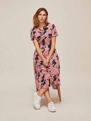Somerset by Alice Temperley Chintz Floral Shirt Dress, Pink