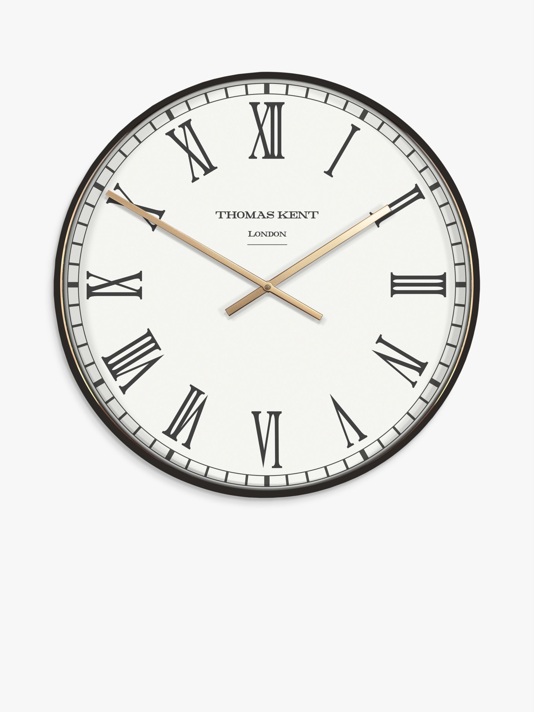 Thomas Kent Clocksmith 12” Wall Clock 30cm Grey/Yellow from John lewis NEW 