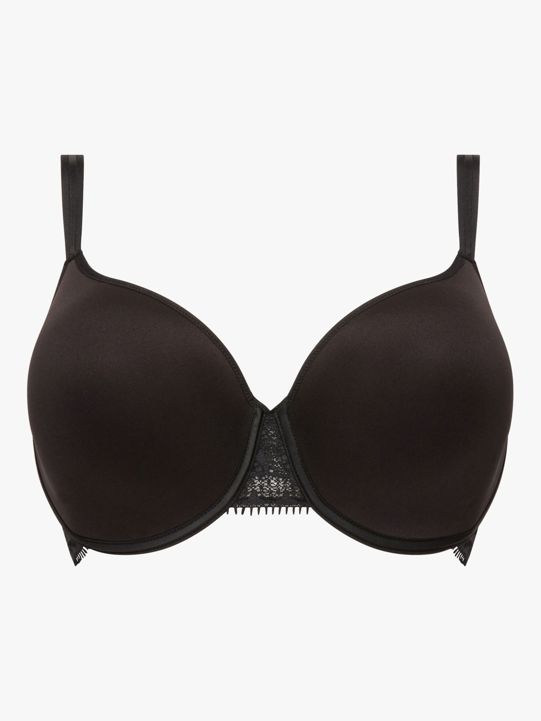 NEW Glamorise 38H Soft Shoulders Full-Figure T-Shirt Bra 1080 Black #81698
