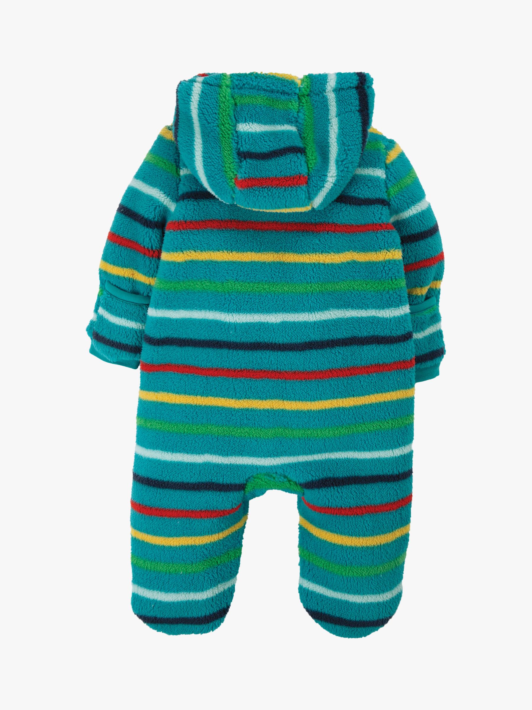 Frugi Children's Ted Fleece Snuggle Suit, Multi