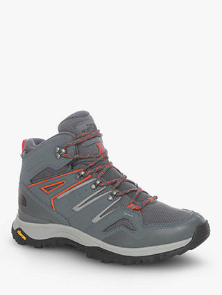 The North Face Hedgehog Fastpack II Mid Men's Waterproof Hiking Shoes, Asphalt Grey/Flare