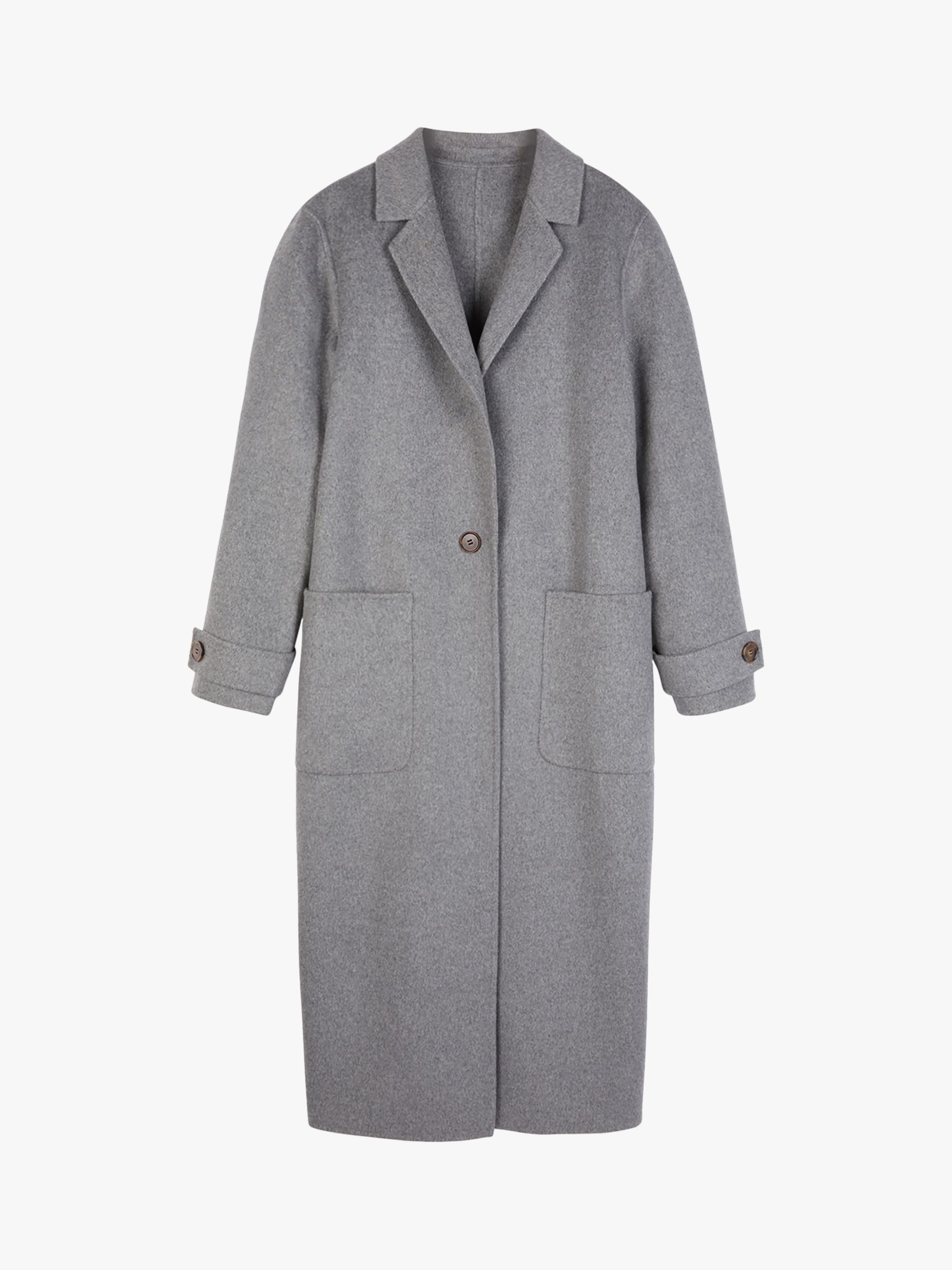 hush Double Split Coat, Grey at John Lewis & Partners
