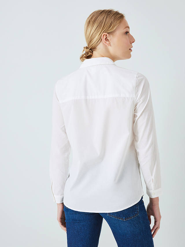 John Lewis Basic Cotton Shirt, White